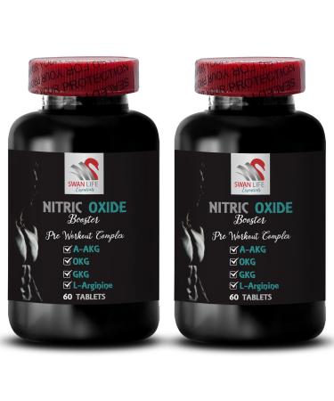 Physical activity - NITRIC OXIDE BOOSTER - nitric oxide nitric oxide supplements for men nitric oxide booster supplement strength support fitness boost endurance mix 2 Bottle 120 Tablets