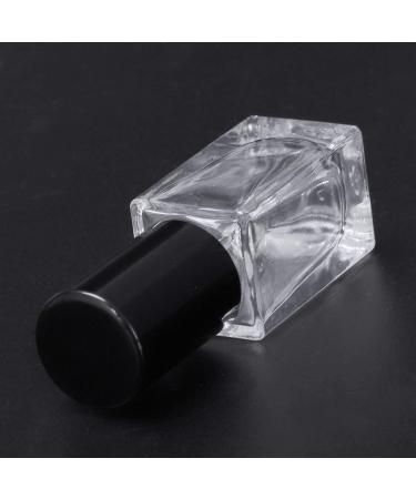 Jiklophg Empty 4Ml Refillable Clear Square Ball Perfume Glass Bottle Refillable Bottle With Black Cap - Buy Online on GoSupps.com