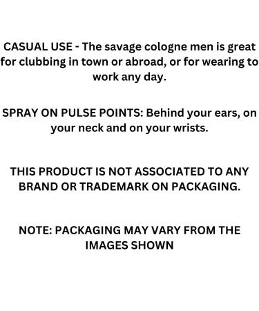 Savage Pour Home & Lion Versatile Red Flame Cologne for Men Eau De Toilette (Inspired by Sauvage & Versase Red Flame) 3.4oz Fl Oz/100ml each - Buy Online on GoSupps.com