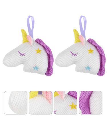 Beaupretty Unicorn Bath Shower Sponge Pouf - 2Pcs Exfoliating Loofahs for Deep Cleaning - Buy Online on GoSupps.com