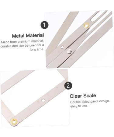 Abaodam 2pcs Eyebrow Scale lady tools eyebrow Positioning DIY Ruler Eyebrow Positioning Tool adjustable mold - Buy Online on GoSupps.com