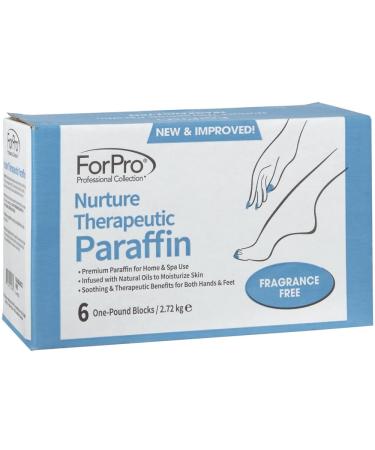ForPro Nurture Paraffin Wax Refill 6 lbs - Fragrance Free, Non-Greasy, Moisturizing for Soft & Healthy Skin - Unscented Paraffin Blocks - Buy Online on GoSupps.com