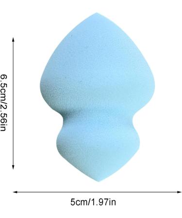 Makeup Sponges For Foundation Gyro Shape Soft Beauty Cosmetic Blender - Professional Streak Application Blender Sponge For Foundation Liquid Cream And Powder Gyro Beauty Egg 28*40*60 Blue - Buy Online on GoSupps.com