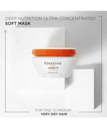K rastase Nutritive Deep Nutrition Soft Mask for Very Dry and Damaged Fine to Medium Hair Enriched with Niacinamide and Plant-Based Proteins Conditions and Adds Softness and Shine Masquintense Unscented 200 ml (Pack of 1) - Buy Online on GoSupps.com