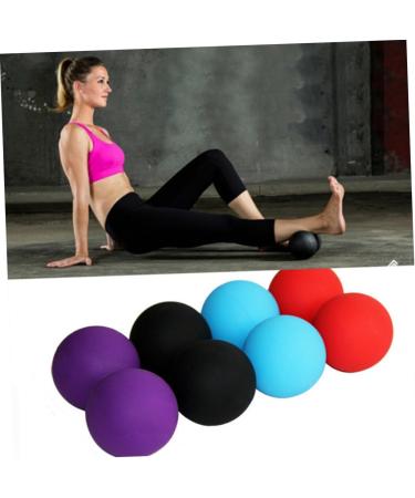 Buy Healvian Peanut Ball - Red Massage & Yoga Fitness Mobility Ball | 12cm x 6.3cm - Perfect for Muscle Relief & Recovery - Buy Online on GoSupps.com