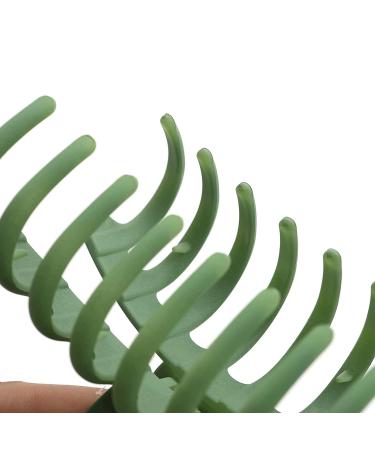 Large Nonslip Hair Claw Clips - Strong Hold Matte Hair Clamps for Women & Girls - 4.33inch 4 Pack in Black, Green, Pink, Burlywood - Buy Online on GoSupps.com