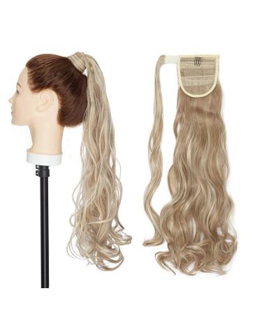 Sego Hair Part Braid Ponytail Clip-In Extension - 24 Wavy Sandy Blonde & Bleach Blonde | Real Hair Look - Buy Online on GoSupps.com