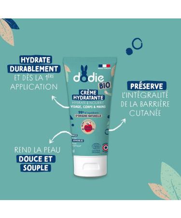 DODIE Organic Moisturizing Cream for Face Body and Hands from Birth 75 ml - Buy Online on GoSupps.com