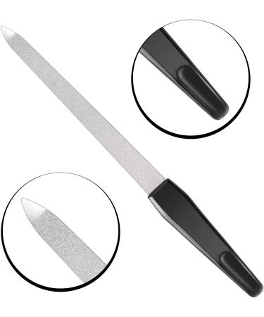 Haryali London Metal Nail Files Professional Nail File for Shaping Styling Natural Gel & Acrylic Nails Double Sided Diamond Nail File for Women and Men Nails Accessories Tools for Home & Salon Use - Buy Online on GoSupps.com
