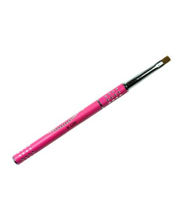 N&BF Profi Gel Brushes with Rhinestones - Size 4 | Premium Kolinsky Nail Art Brush for Gel & Acrylic Design | Red Marten Hair Nail Studio Tool - Buy Online on GoSupps.com