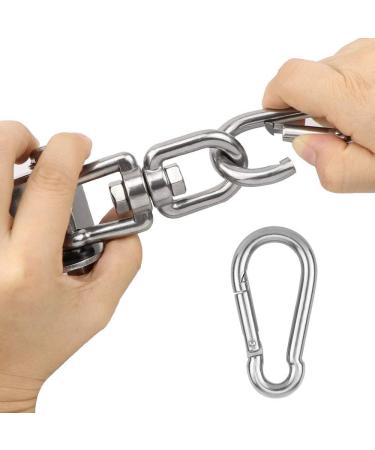2 Pack Heavy Duty Swing Hangers - 1200 lb Capacity, Stainless Steel, 360 Rotate - for Swing Set, Hammock Chair, Yoga Swing - Buy Online on GoSupps.com