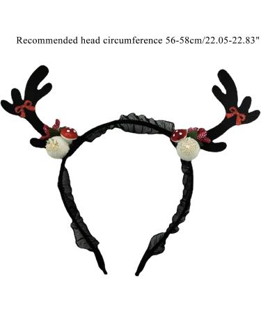 amangul Antlers Headband Hair Hoop Devil Wing Headband Christmas Deer Horn Headband Christmas Hair Hoop Headband n Antlers(Green) - Buy Online on GoSupps.com