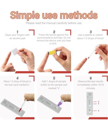 Iron Deficiency Test Kit for Home Use 1 Pack Rapid & Accurate Ferritin Test for Adults Children Men & Women | at-Home Anemia Screening with 99.5% Accuracy 1 Count (Pack of 1) - Buy Online on GoSupps.com