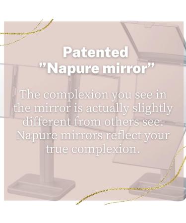 HORIUCHI Trifold Vanity Mirror - Japanese Makeup Mirror with 360 View, 2X Magnification, Three-Sided Design (Silver) - Buy Online on GoSupps.com