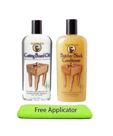 Howard Butcher Block Conditioner and Cutting Board Oil 12 oz, Food Grade Conditioner and Oil, Great for Heave Use Cutting Boards and Utensils, Re hydrate your Cutting Blocks - Buy Online on GoSupps.com
