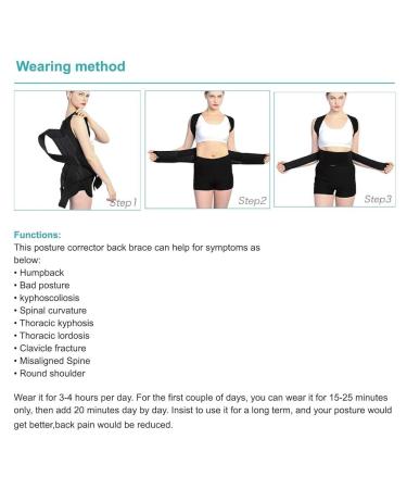 Back Brace Posture Corrector for Men & Women | Adjustable Lightweight Shoulder Straightener for Pain Relief - Buy Online on GoSupps.com
