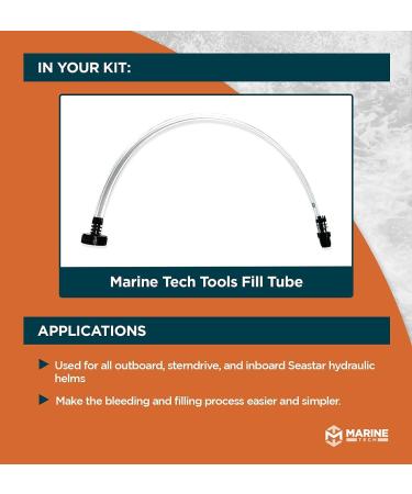 Marine Tech Tools Hydraulic Steering Filler Kit | Fits Seastar Hydraulic Steering | For Outboard, Sterndrive & Inboard Helms - Buy Online on GoSupps.com
