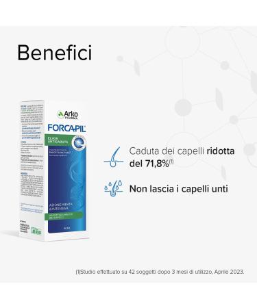  Arkopharma Arkopharma Forcapil Elixir Anti-Hair Loss Serum for Women and Men - Lotion with 5 Plant Extracts Amino Acids Biotin and Caffeine - 50ml Bottle - Buy Online on GoSupps.com