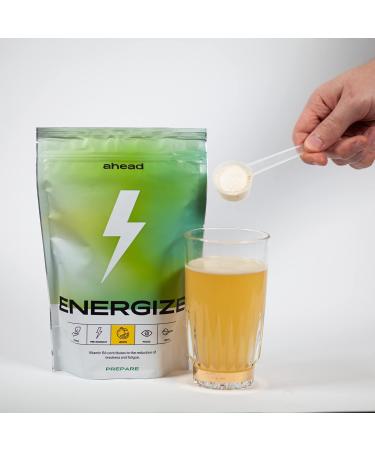 Ahead Energice Natural Vegan Pre Workout Booster 375g Vitamin B6 B12 L-Citrulline Arginine & Panax Ginseng Lemon Flavour Made in Germany - Buy Online on GoSupps.com