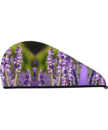 Lavender Coral Velvet Dry Hair Cap with Buttons | Anti-Frizz for Curly Long & Thick Hair - International Shipping Available - Buy Online on GoSupps.com