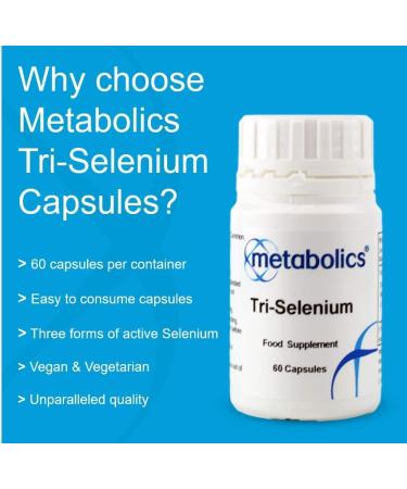 Tri-Selenium Complex Capsules - Vegan Supplement with 196mcg of Sodium Selenate, Methylselenocysteine & L-Selenomethionine for Optimal Health - Buy Online on GoSupps.com