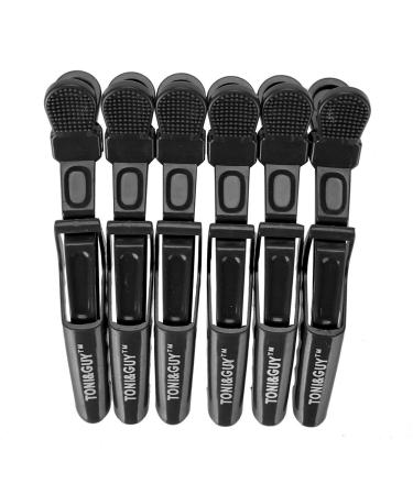 6 Non-Slip Black Crocodile Hair Clips - Perfect for Hairdressing Salons & Hairstyles | Unique Claw Sectioning Brooch - Buy Online on GoSupps.com