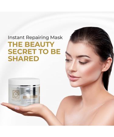 Maria Yanez Argan Oil Hair Mask - Hydrating Treatment for Dry, Damaged and Color-Treated Hair - 10.2 Oz - Buy Online on GoSupps.com