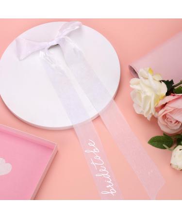 White Hair Bow for Bride Tulle Ribbon Bow Clip Wedding Hair Veil Accessories Bridal Hair Decorations for Bridal Shower Supplies Wedding Gifts Engagement Accessories - Buy Online on GoSupps.com