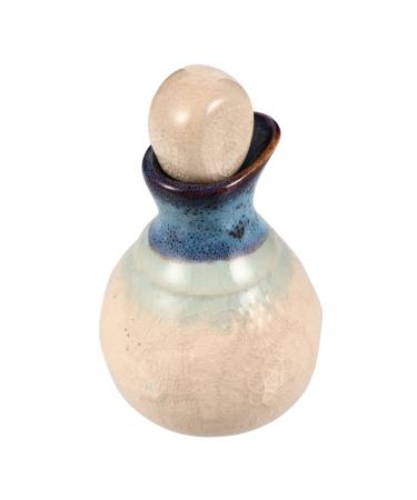 POPETPOP 1 Set aromatherapy bottle Salon bottle dispenser Porcelain Essential Oil Diffuser vintage makeup spa decor Essential Oil Bottle with Stopper white ceramics lotion dispensing bottle