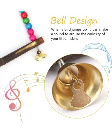 Wooden Bird Swing Toy 5.5''x 5.6'' Multi-color for Parakeets & Cockatiels - Buy Online on GoSupps.com