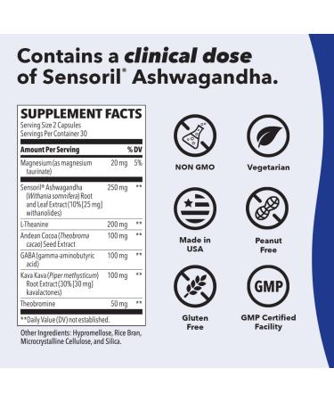 LifeSeasons Anxie-T Plus - Extra Strength with Mood Stabili-T - Supports Mood & Mental Focus - Feel Calm & Relaxed - Eases Tension & Nervousness - Ashwagandha Kava GABA & L-Theanine - 120 Capsules - Buy Online on GoSupps.com