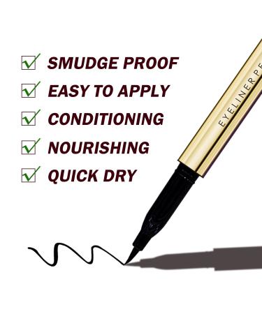 SU YAMMY Waterproof Black Liquid Eyeliner - Smudge Proof Liquid Liner - Buy Online on GoSupps.com
