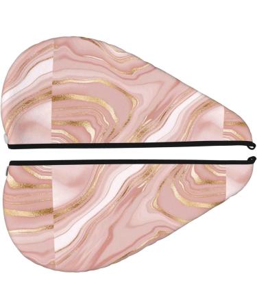Hair Towel Wrap - Quick Drying Rose Gold Glitter Turban | Hair Drying Towel with Button - Buy Online on GoSupps.com