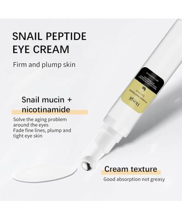 Snail Peptide Eye Cream - Brightening Korean Night Cream for Fine Lines and Dark Circles Korean Skincare anti dark circles/puffiness cream snail mucin eye cream korean skincare eye contour cream - Buy Online on GoSupps.com