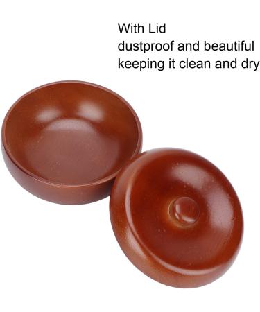 Premium Wooden Shaving Bowl for Men | Lathering Soap Dish with Lid | Essential Grooming Tool for Clean Shaving - Buy Online on GoSupps.com