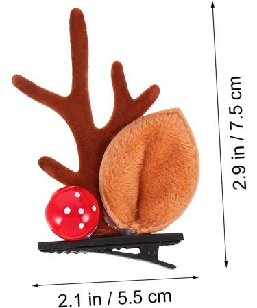 Beaupretty 6 Pairs hairpin hair jewels for women goody hair clips for women decor christmas hair accessories for short hair christmas deer headband Reindeer Antler hair accessories Foam - Buy Online on GoSupps.com