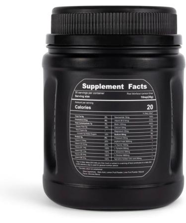 DGS Lemon Lime Fiber Post Workout Recovery Powder - BCAA for Men & Women | Electrolytes & Vitamins Supplement | 30 Servings - Perfect for High Intensity Workouts & Intermittent Fasting - Buy Online on GoSupps.com