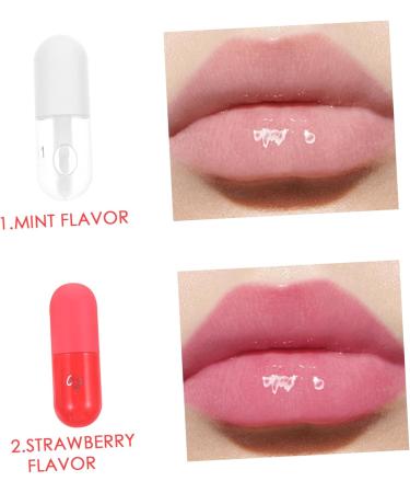  FRCOLOR FRCOLOR 2 Pieces Lip Oil Fuller Lip Oil Natural Clear Lip Oil Makeup Products Transparent Essence Plumper Lips Red - Buy Online on GoSupps.com