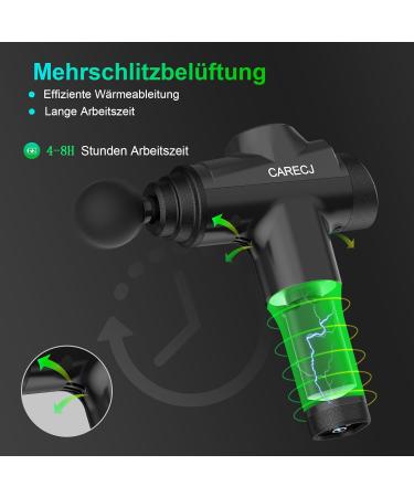 Massage Gun - High-Speed Hand Massager with 32 Speeds & 8 Heads for Neck & Shoulder Relief - International Shipping Available - Buy Online on GoSupps.com