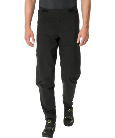 Vaude Men's Moab Rain Pants - Black | Lightweight Waterproof Hiking Trousers for Outdoor Adventures - Buy Online on GoSupps.com