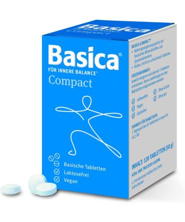 basica Compact Alkaline Tablets - 120 Pieces | Premium pH Balance Supplement for Energy & Well-being - International Shipping - Buy Online on GoSupps.com