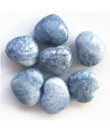 Natural Blue Celestite Stone Heart Quartz Crystal Gemstone Decor Household yuebang - Buy Online on GoSupps.com