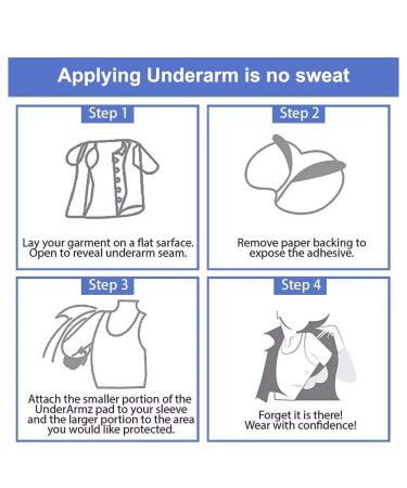100 PCS Large Underarm Sweat Pads for Women and Men - Fight Hyperhidrosis with CANAGROW Armpit Sweat Pads - Comfortable, Non-Visible, Extra Adhesive - Disposable Sweat Free Armpit Protection - 4.4x4.8 Inch - Buy Online on GoSupps.com
