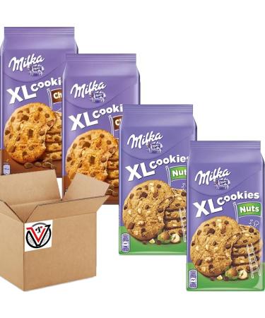 04 x Milka Xl Cookies Choco Hazelnut 184g | VIMIX - Buy Online on GoSupps.com