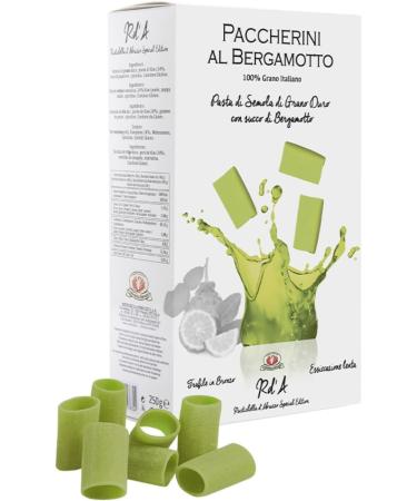  Rustichella d'Abruzzo Rustichella d'Abruzzo | Bergamot Paccherini | Bronze-extruded durum wheat semolina pasta - 4 x 250g | Artisan short pasta - Buy Online on GoSupps.com