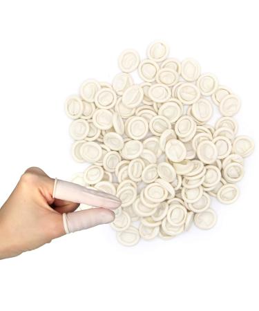 Disposable Latex Finger Cots,350 PCS,Medium Anti Static Rubber Fingertip Protective Finger Cots for Electronic Repair, Handmade Apply
