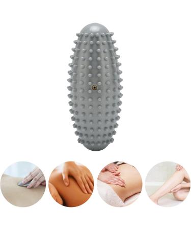 Durable Portable Massage Ball - Odorless PVC Muscle Relief & Foot Roller for Back & Plantar Fasciitis (Gray) - Buy Online on GoSupps.com
