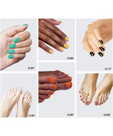 6-Piece LagunaMoon Gel Nail Polish Set - Black White Orange Teal Yellow Brown High-Shine Kit for Salon Quality DIY Nails - UV LED Soak Off Lacquer Varnish Manicure Pedicure Neon Cutie - Buy Online on GoSupps.com