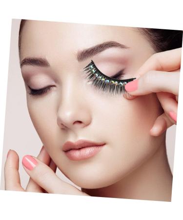 FOMIYES 30 Pairs Diamond False Eyelashes Rhinestones for Makeup Lash Extensions False Lashes Fake Eyelashes Natural False Eyelashes Magnetic Cosmetic Chemical Fiber Hard Stem Hardcore - Buy Online on GoSupps.com