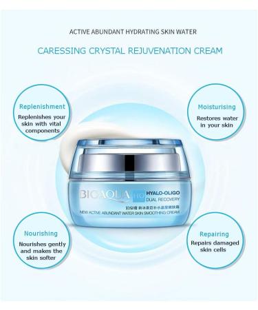 BIOAQUA HO Hyalo-Oligo Essence Dual Recovery Active Abundant Water Skin Cream Moisturizing 50g - Buy Online on GoSupps.com